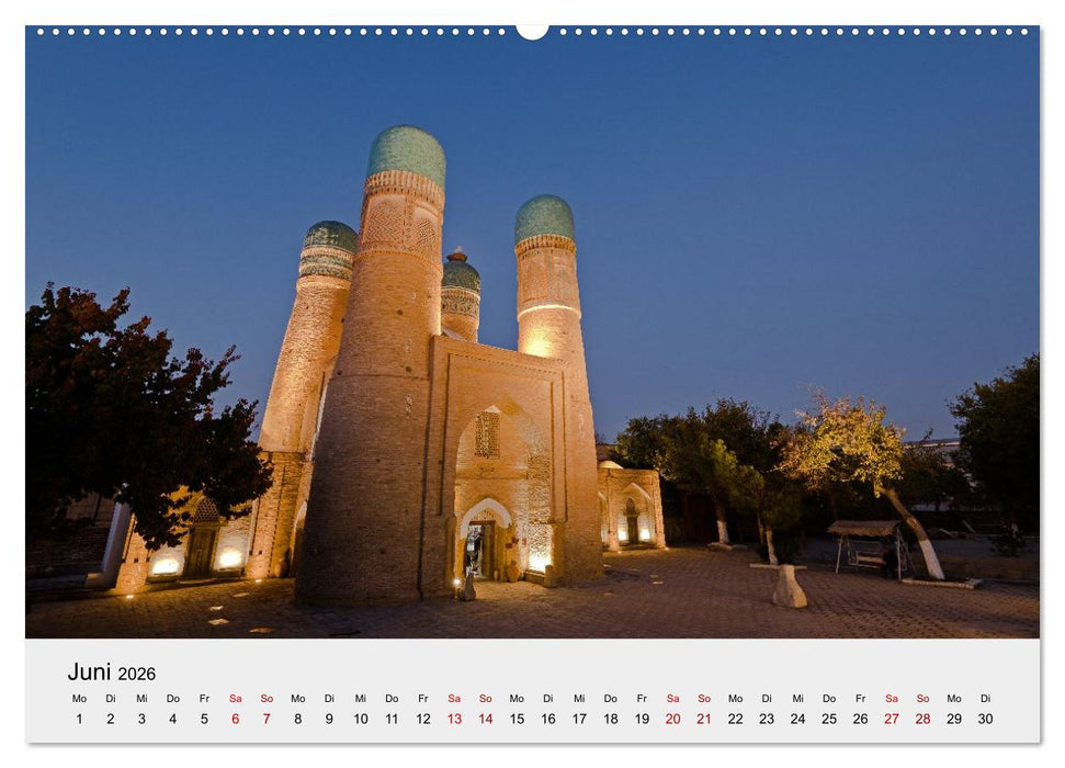 Usbekistan entlang der Seidenstraße (CALVENDO Premium Wandkalender 2026)