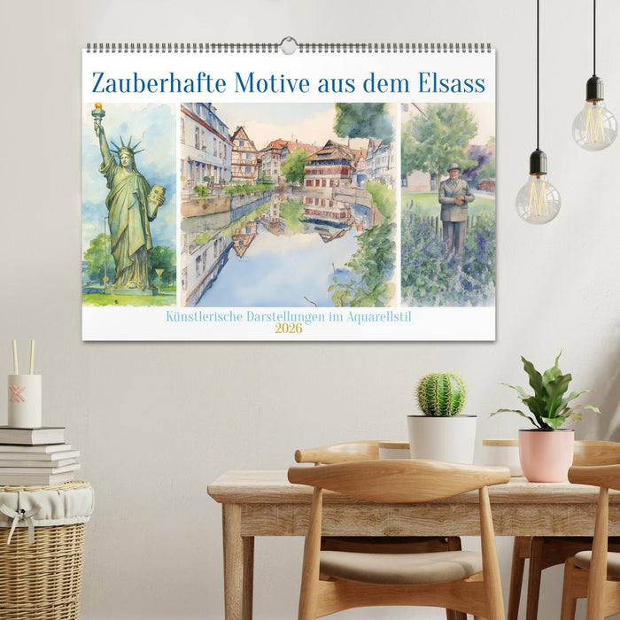 Zauberhafte Motive aus dem Elsass (CALVENDO Wandkalender 2026)
