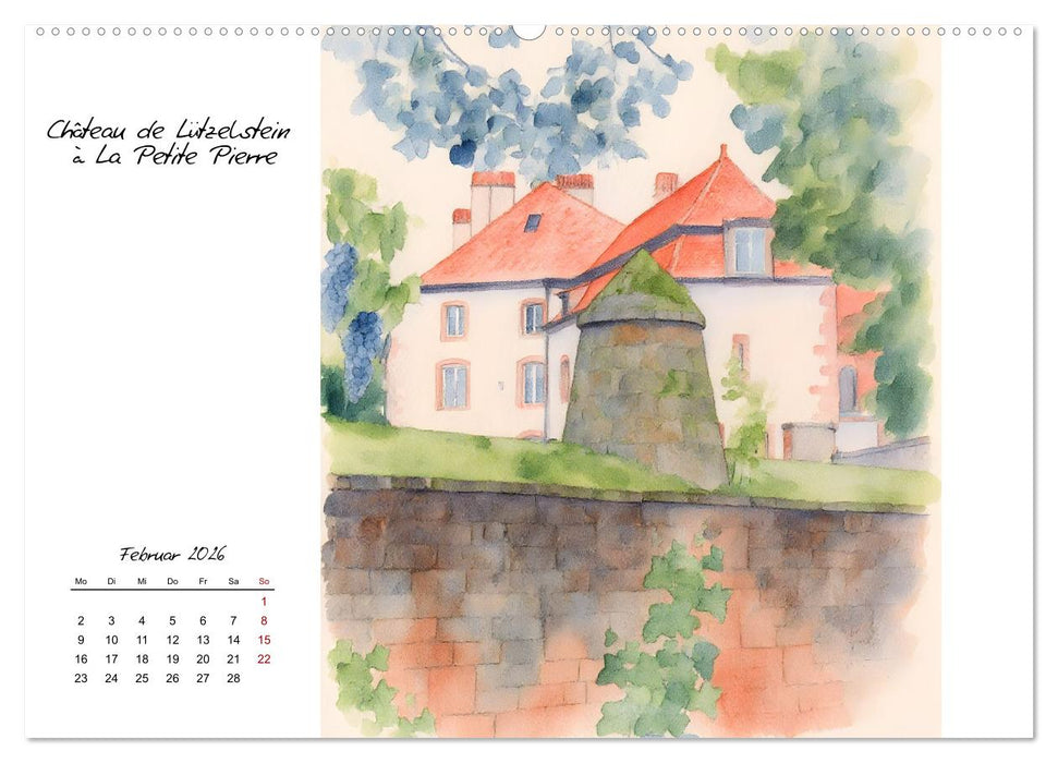 Zauberhafte Motive aus dem Elsass (CALVENDO Wandkalender 2026)