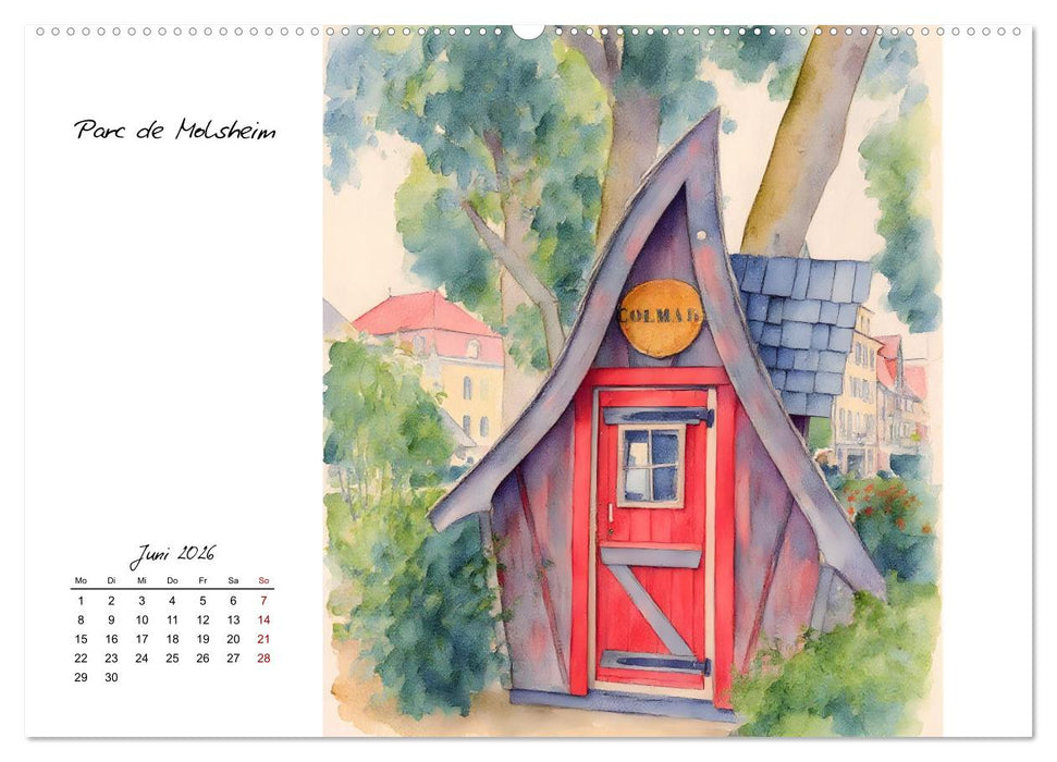 Zauberhafte Motive aus dem Elsass (CALVENDO Wandkalender 2026)