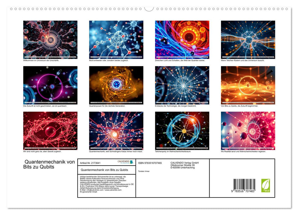 Quantenmechanik von Bits zu Qubits (CALVENDO Premium Wandkalender 2026)