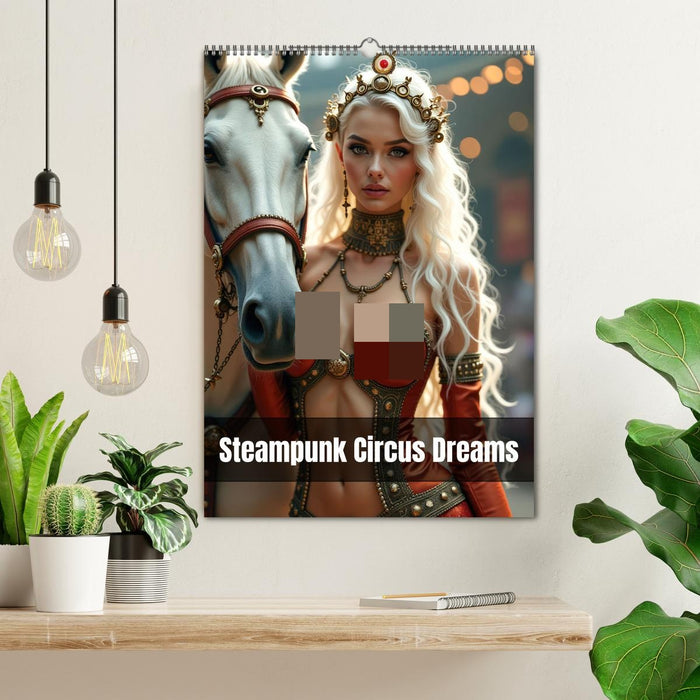 Steampunk Circus Dreams (CALVENDO Monthly Calendar 2026)