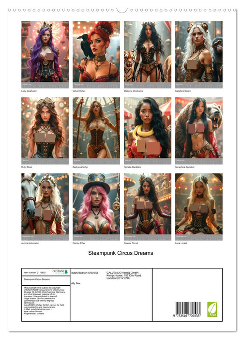Steampunk Circus Dreams (CALVENDO Premium-Calendar 2026)
