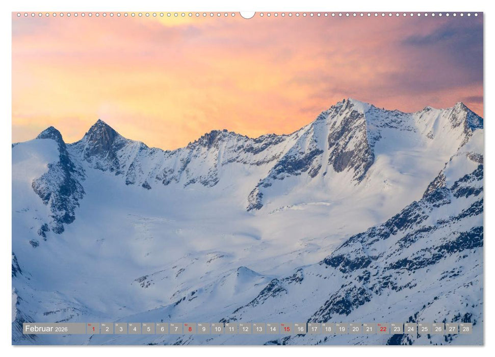 Die Zillertaler Alpen (CALVENDO Wandkalender 2026)