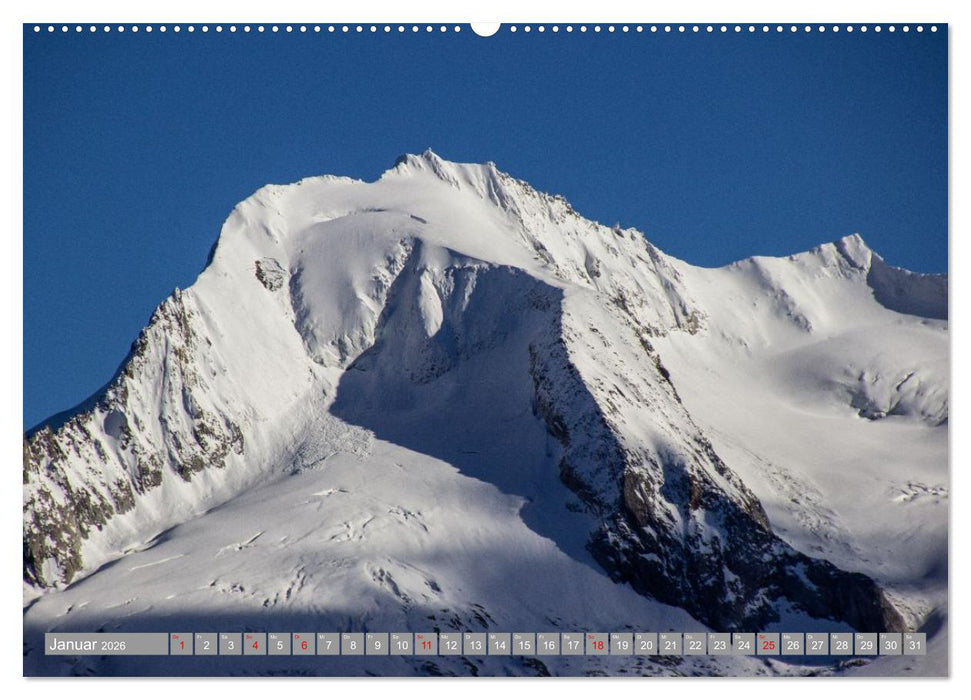 Die Zillertaler Alpen (CALVENDO Premium Wandkalender 2026)