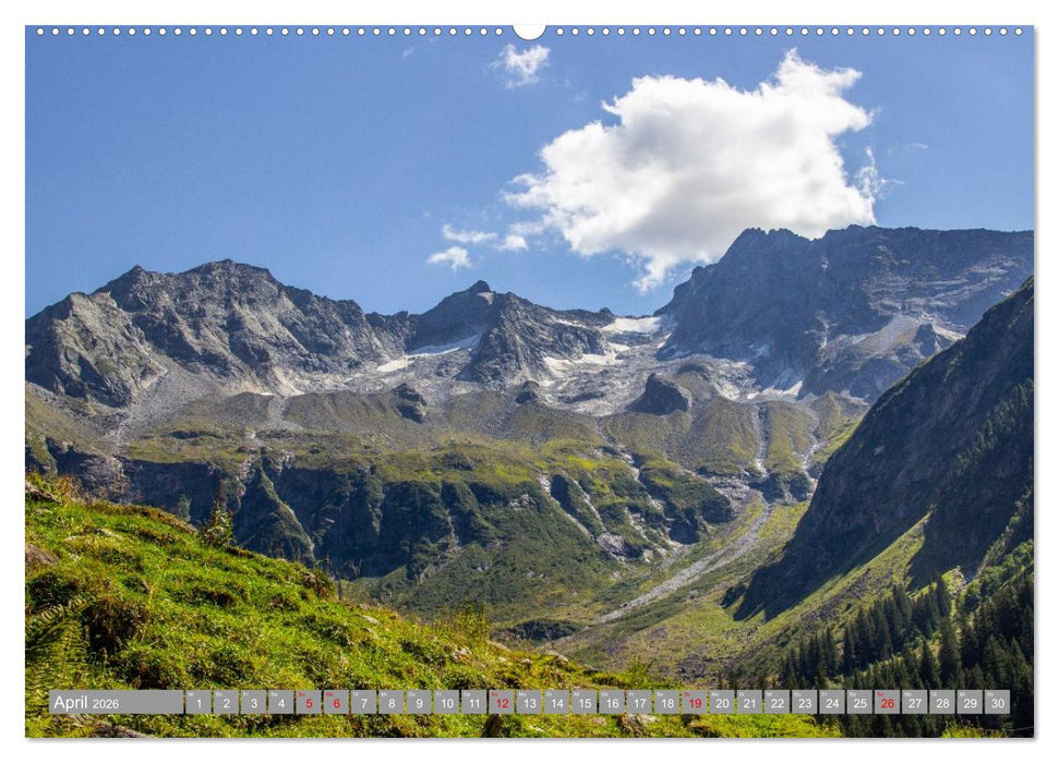 Die Zillertaler Alpen (CALVENDO Premium Wandkalender 2026)