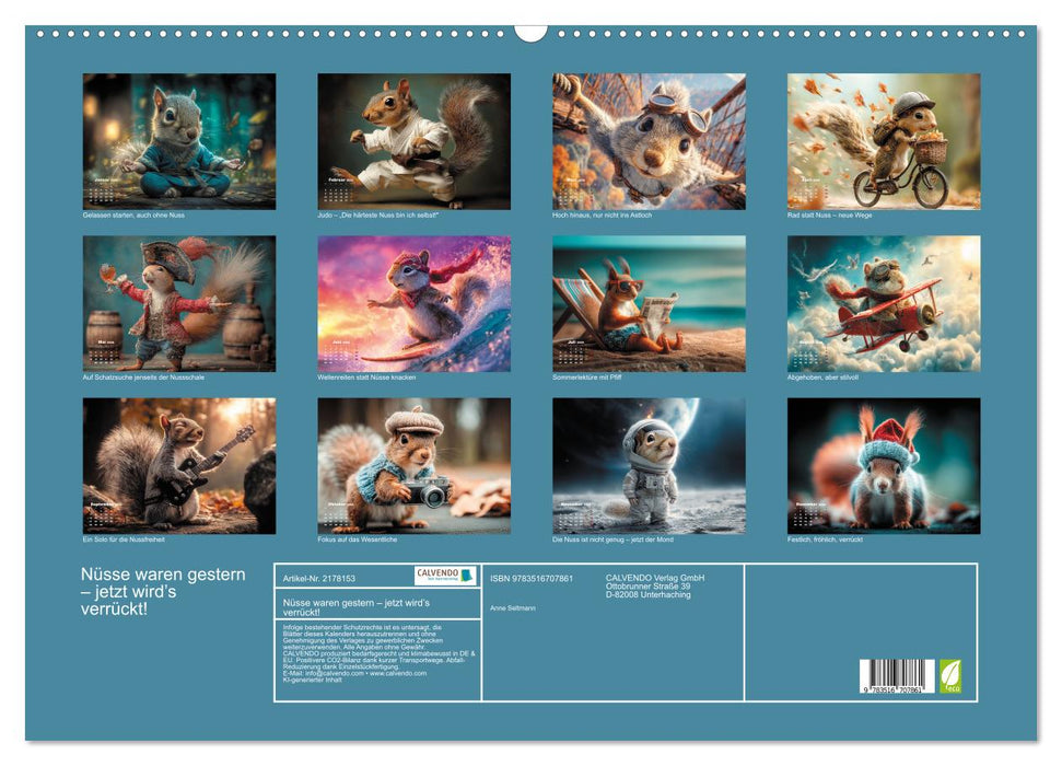 Nüsse waren gestern – jetzt wird’s verrückt! (CALVENDO Wandkalender 2026)