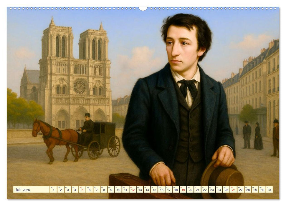 Heinrich Heine. Sein Leben, seine literarischen Werke (CALVENDO Premium Wandkalender 2026)