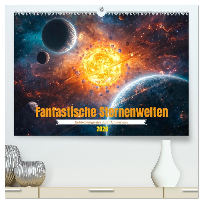 Fantastische Sternenwelten (CALVENDO Premium Wandkalender 2026)