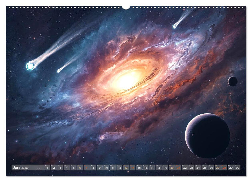 Fantastische Sternenwelten (CALVENDO Premium Wandkalender 2026)