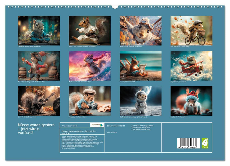 Nüsse waren gestern – jetzt wird’s verrückt! (CALVENDO Premium Wandkalender 2026)