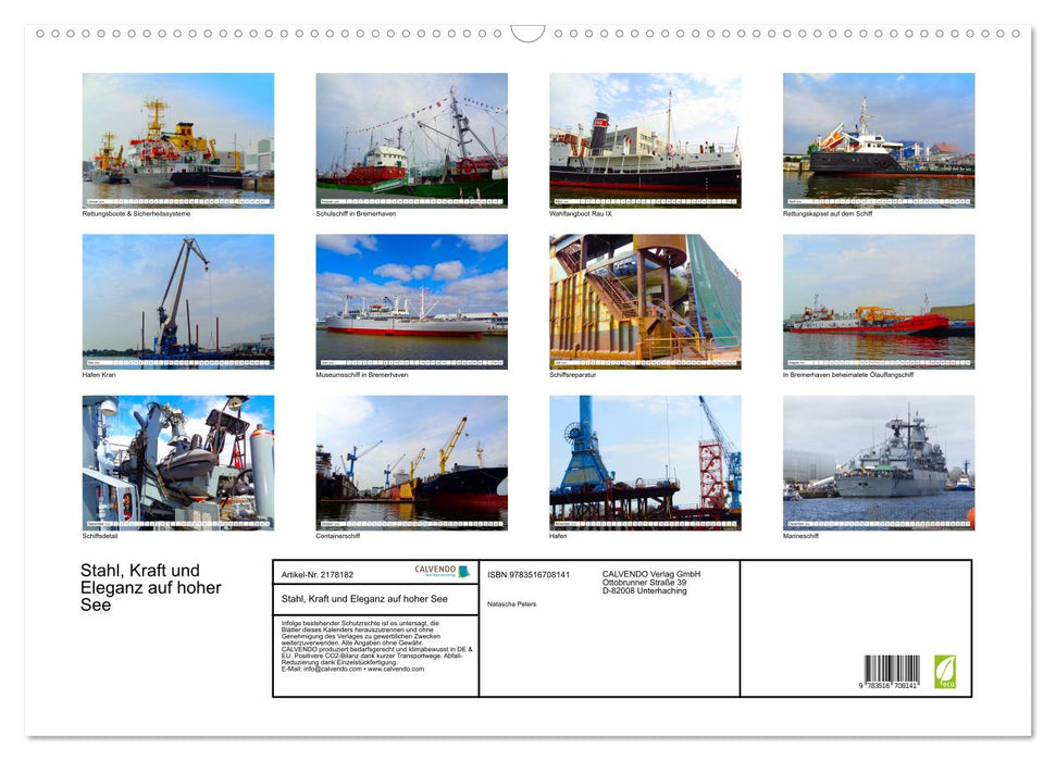 Stahl, Kraft und Eleganz auf hoher See (CALVENDO Wandkalender 2026)