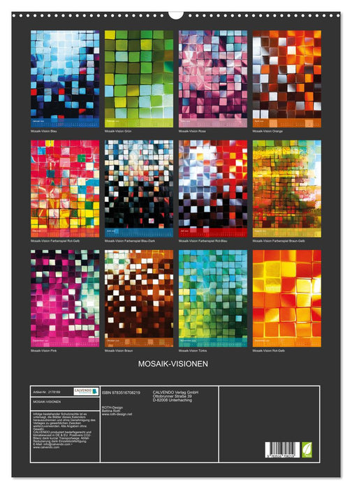 MOSAIK-VISIONEN (CALVENDO Wandkalender 2026)