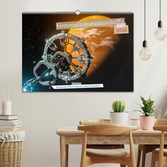 Generationsraumschiffe (CALVENDO Wandkalender 2026)