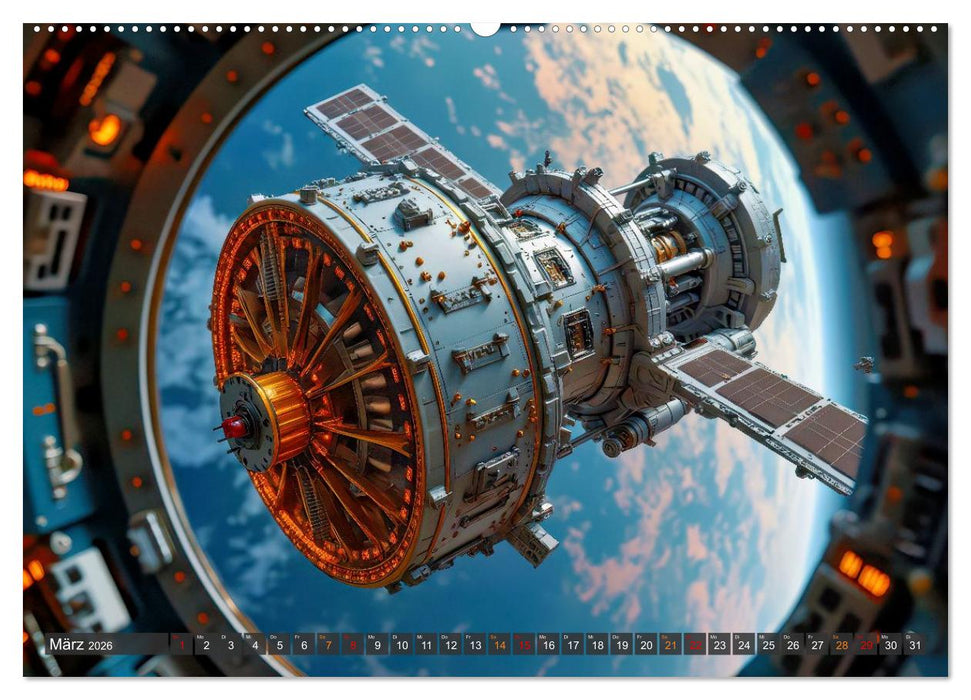 Generationsraumschiffe (CALVENDO Wandkalender 2026)