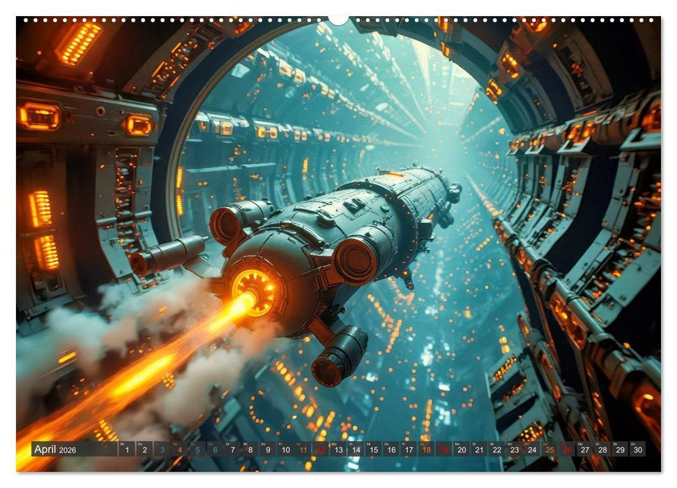 Generationsraumschiffe (CALVENDO Wandkalender 2026)