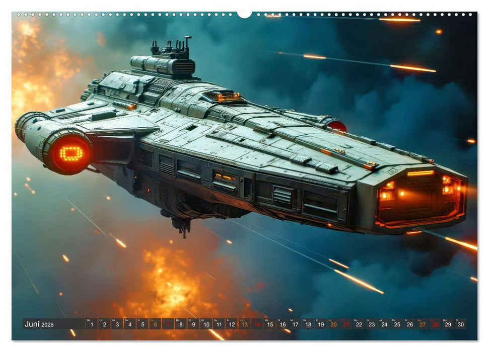 Generationsraumschiffe (CALVENDO Wandkalender 2026)