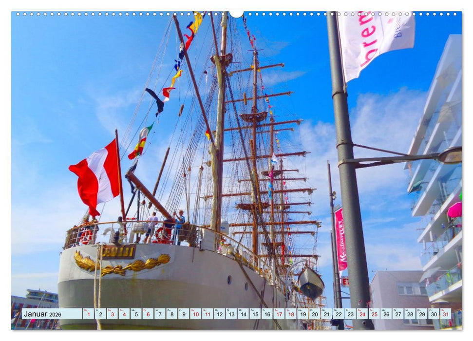 Ein detaillierter Blick auf Segelschiffe (CALVENDO Premium Wandkalender 2026)