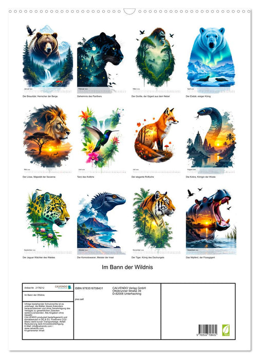 Im Bann der Wildnis (CALVENDO Wandkalender 2026)