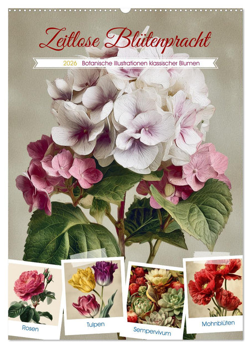 Zeitlose Blütenpracht (CALVENDO Wandkalender 2026)