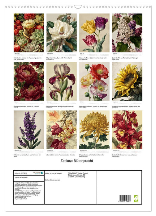 Zeitlose Blütenpracht (CALVENDO Wandkalender 2026)