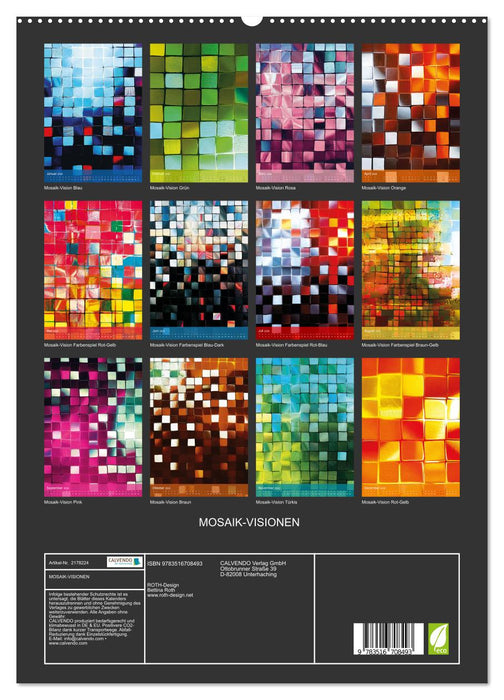 MOSAIK-VISIONEN (CALVENDO Premium Wandkalender 2026)