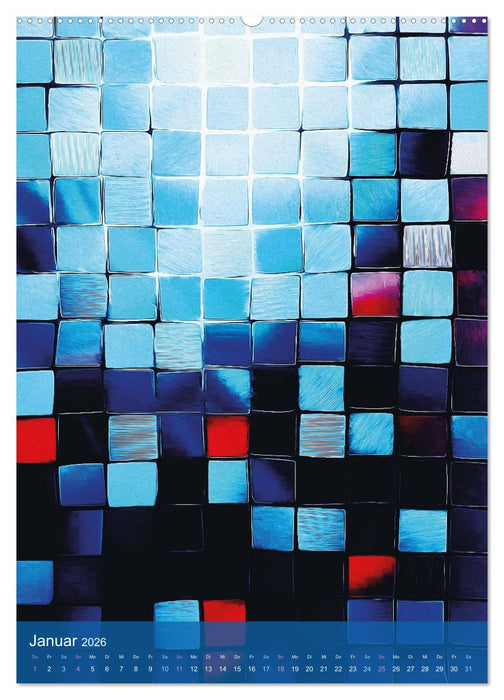 MOSAIK-VISIONEN (CALVENDO Premium Wandkalender 2026)