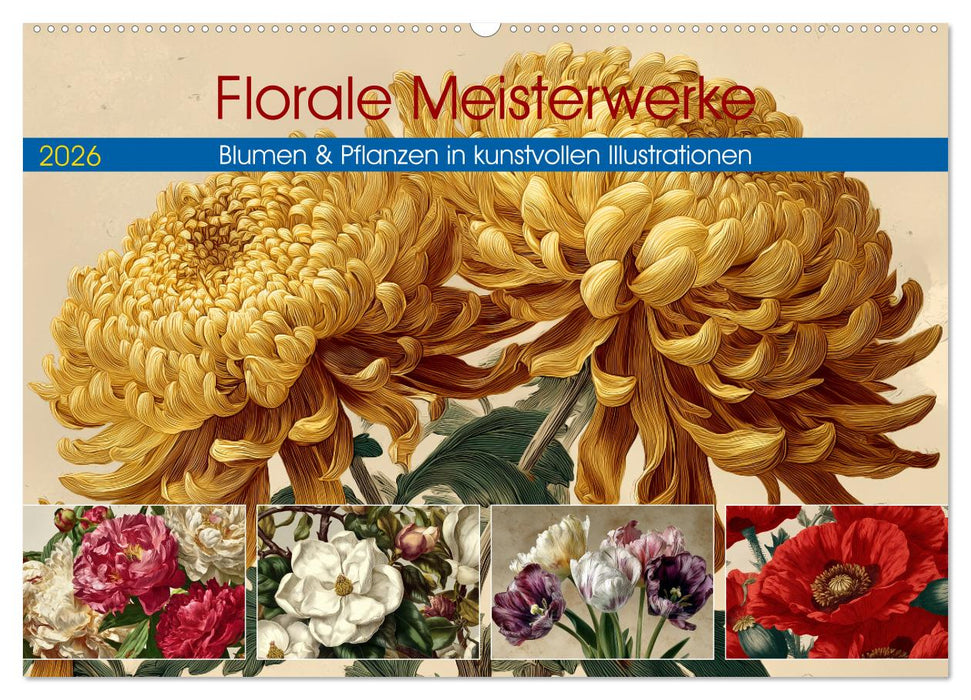 Florale Meisterwerke (CALVENDO Wandkalender 2026)