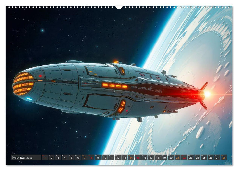 Generationsraumschiffe (CALVENDO Premium Wandkalender 2026)