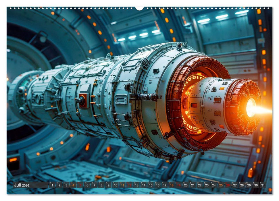 Generationsraumschiffe (CALVENDO Premium Wandkalender 2026)