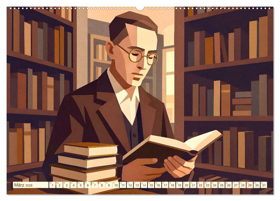 Hermann Hesse. Sein Leben, seine Werke (CALVENDO Wandkalender 2026)