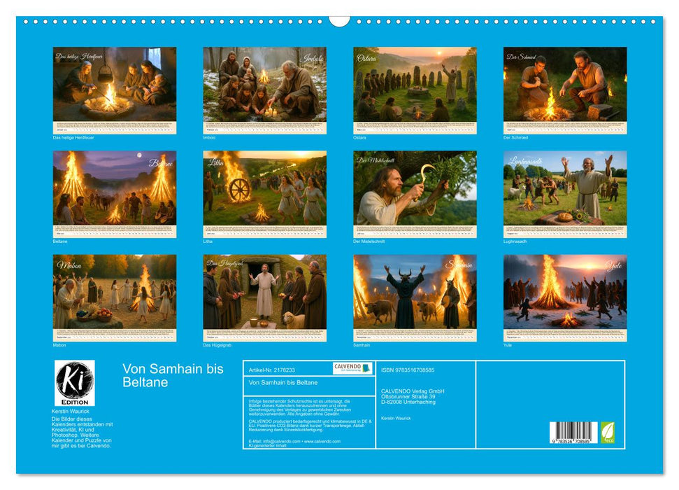 Von Samhain bis Beltane (CALVENDO Wandkalender 2026)