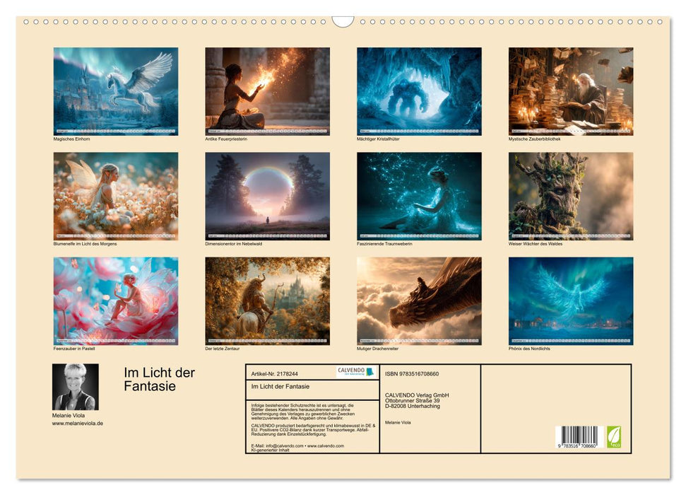 Im Licht der Fantasie (CALVENDO Wandkalender 2026)