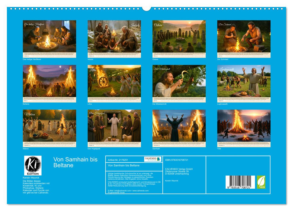 Von Samhain bis Beltane (CALVENDO Premium Wandkalender 2026)