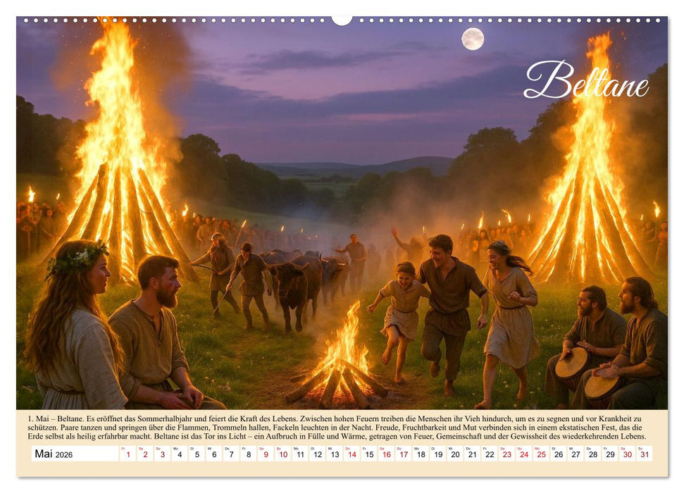 Von Samhain bis Beltane (CALVENDO Premium Wandkalender 2026)