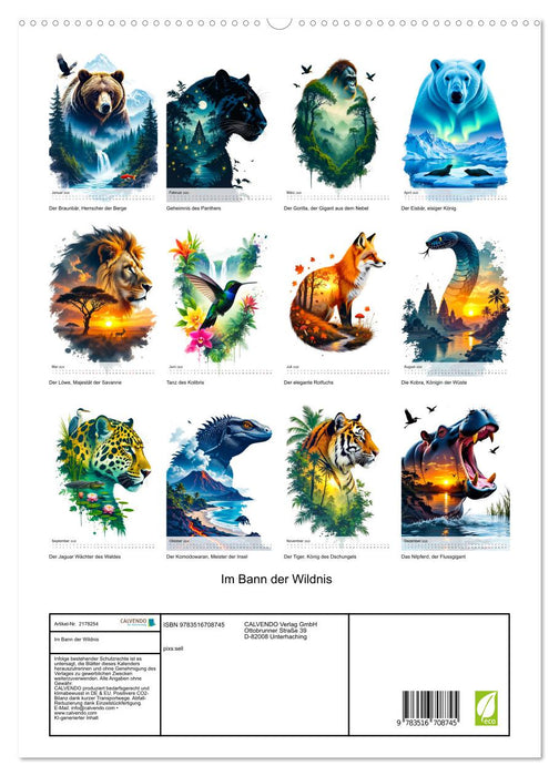 Im Bann der Wildnis (CALVENDO Premium Wandkalender 2026)