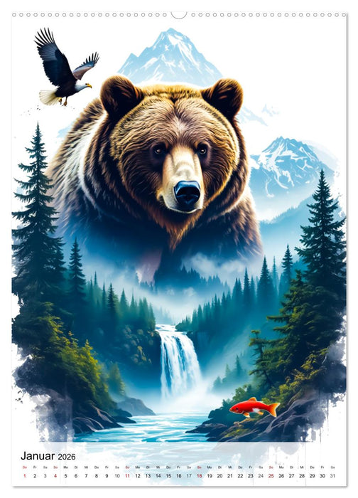 Im Bann der Wildnis (CALVENDO Premium Wandkalender 2026)