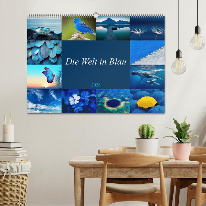 Die Welt in Blau (CALVENDO Wandkalender 2026)