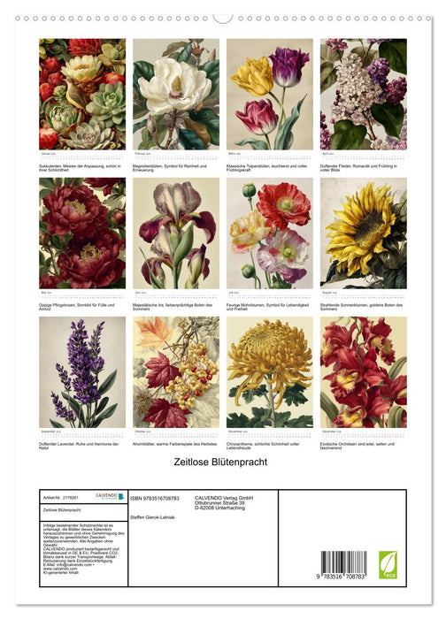 Zeitlose Blütenpracht (CALVENDO Premium Wandkalender 2026)