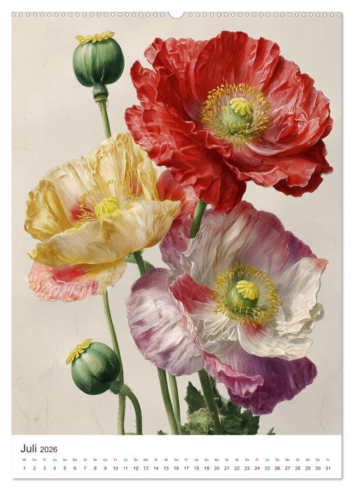 Zeitlose Blütenpracht (CALVENDO Premium Wandkalender 2026)