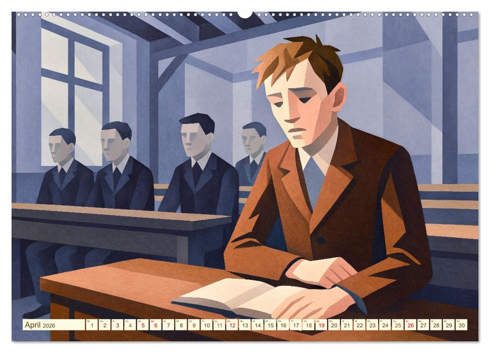 Hermann Hesse. Sein Leben, seine Werke (CALVENDO Premium Wandkalender 2026)