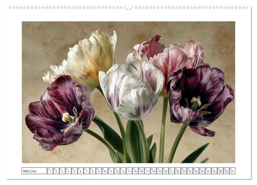 Florale Meisterwerke (CALVENDO Premium Wandkalender 2026)