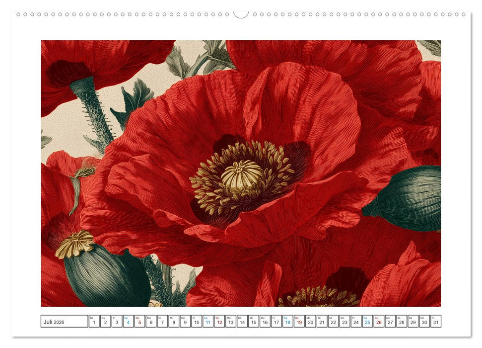 Florale Meisterwerke (CALVENDO Premium Wandkalender 2026)