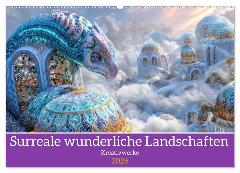 Surreale wunderliche Landschaften - Kreativwerke (CALVENDO Wandkalender 2026)