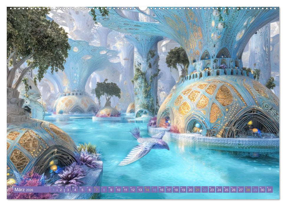 Surreale wunderliche Landschaften - Kreativwerke (CALVENDO Wandkalender 2026)