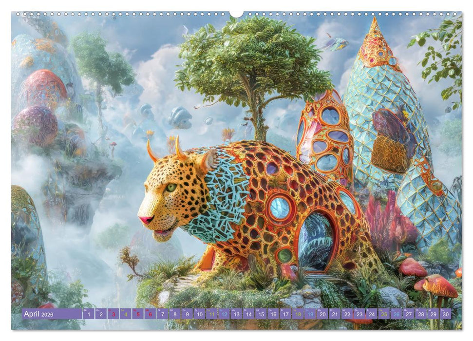 Surreale wunderliche Landschaften - Kreativwerke (CALVENDO Wandkalender 2026)