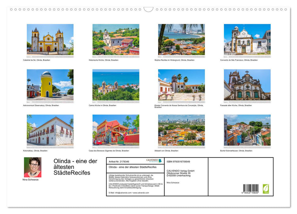 Olinda - eine der ältesten StädteRecifes (CALVENDO Wandkalender 2026)
