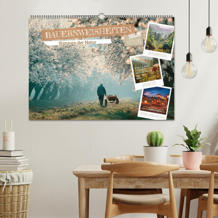 Bauernweisheiten - Stimmen der Natur (CALVENDO Wandkalender 2026)