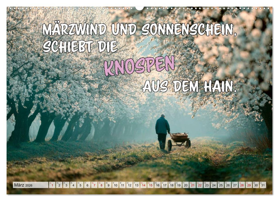 Bauernweisheiten - Stimmen der Natur (CALVENDO Wandkalender 2026)