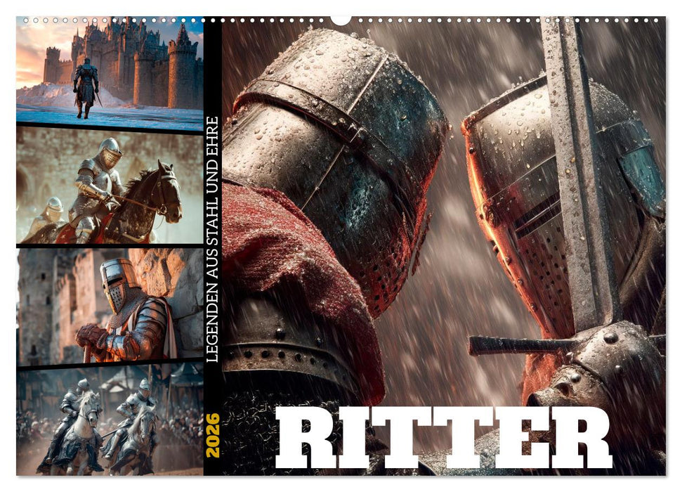 Ritter - Legenden aus Stahl und Ehre (CALVENDO Wandkalender 2026)